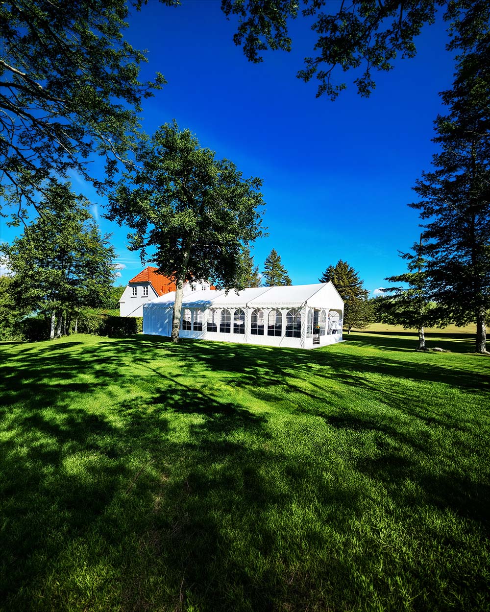 Stort festtelt til bryllup i Aalborg